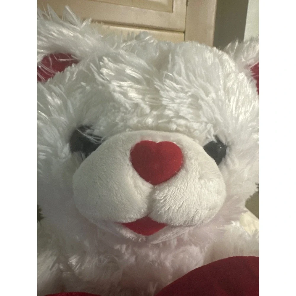 Dan Dee Sweetheart Teddy 2020 White Plush Bear Happy Valentines Day Heart 12in